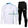 Real Madrid Ensemble Sweat d'Entraînement Quarter-Zip 21-22 Blanche Pour Homme